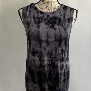 Ginger G Womens Tank Top Blouse Tie-Dye Sleeveless Twisted Straps Scoop Low Back